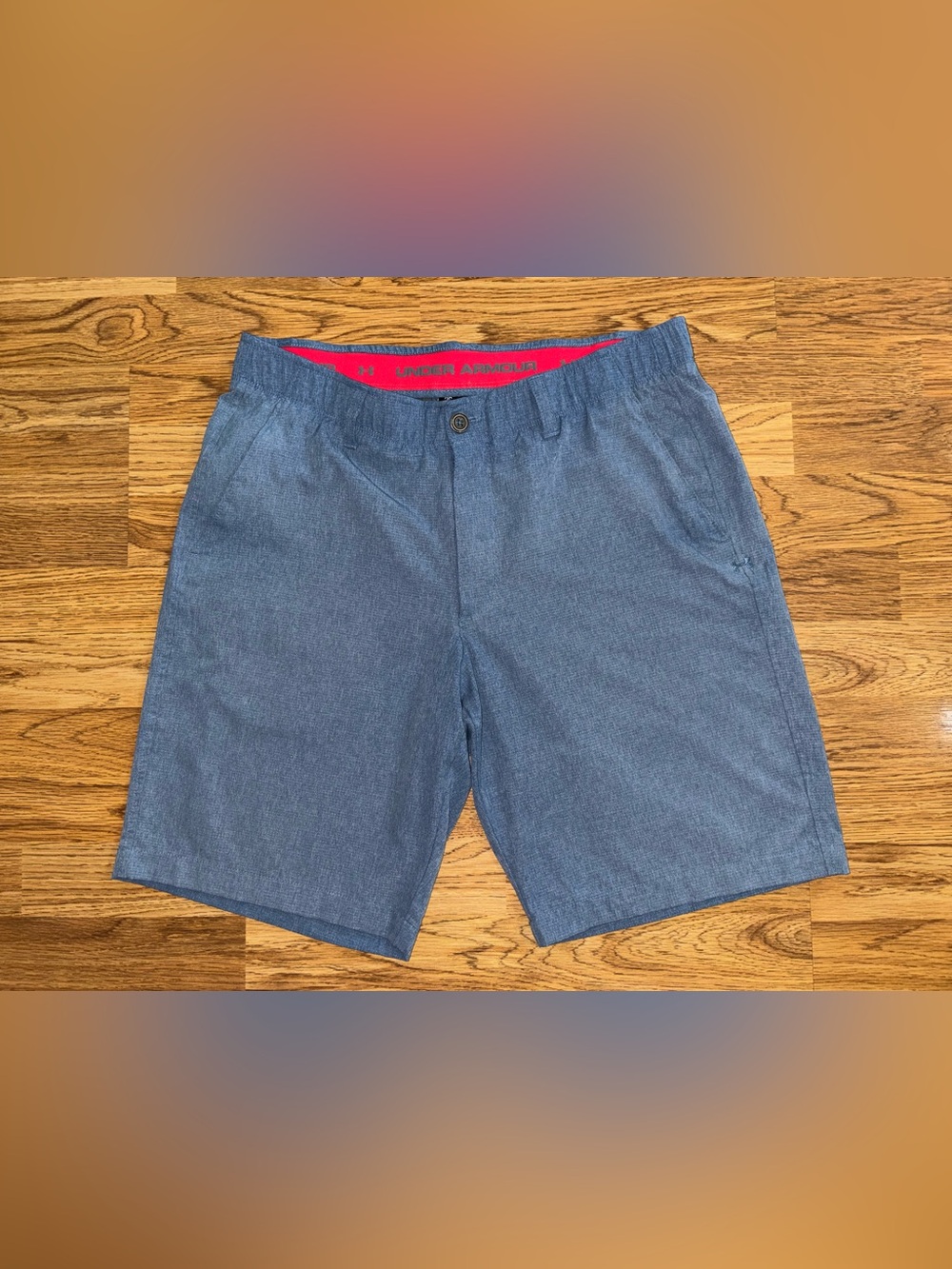 Under Armour Match Play Vented Golf Shorts Men’s Size 36 Blue 10 Inch Inseam EUC